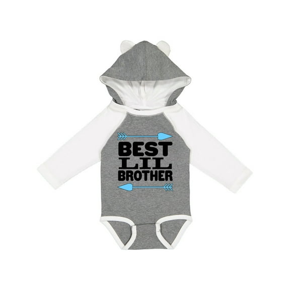 Inktastic Best Lil Brother Boys Long Sleeve Baby Bodysuit