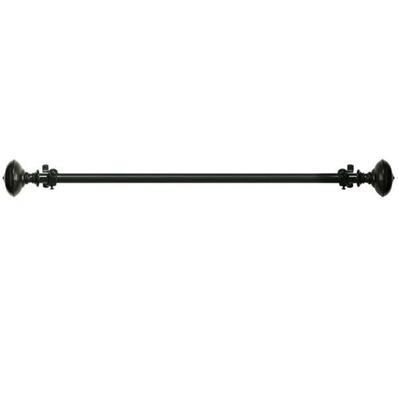 Buono II Decorative Rod And Finial Othello Mocha, 28 x 48 in.