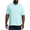 AQUA, variant on Big and Tall Essentials by DXL Men's Pique Mesh Short-Sleeve Polo Shirt, Teal, 4XLT