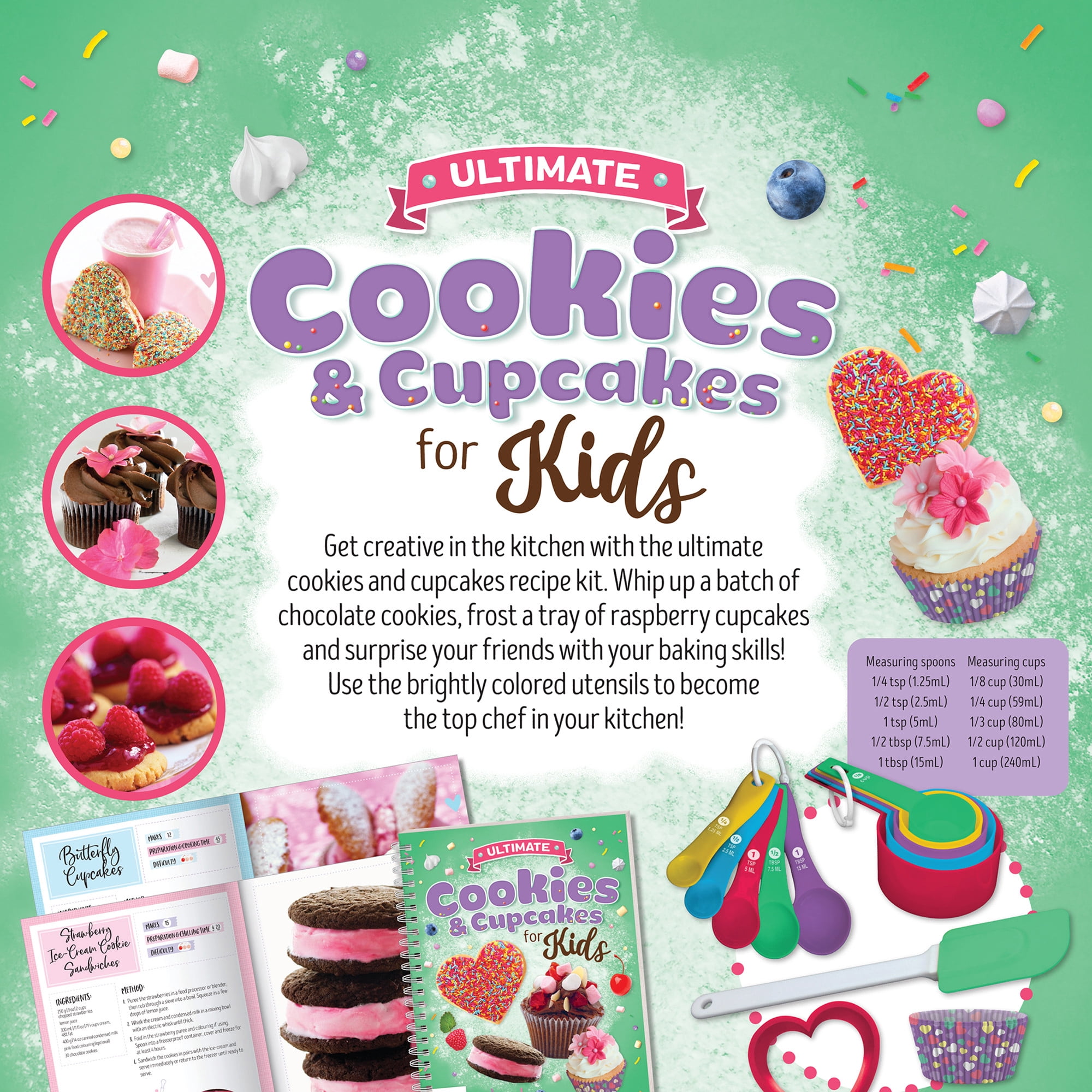 Ultimate Cookie & Cupcakes for Kids - Cookbooks for Kids - Cooking with Children - Baking Utensils and Guides - Children's Hobbies - Learn to Bake Cookies and Cupcakes - Baking for Kids Aged 8 to 12