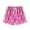 F96 Pink, variant on Childre Girls Shorts Summer Elastic Waistband Cartoon Floral Printed Loose Fit Comfortable Sport Shorts Black Size 4 Year
