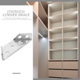thumbnail image 4 of 10 Pcs Corner Braces Furniture Angle Brackets Stainless Steel Shelf Brackets, 4 of 8
