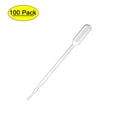 thumbnail image 1 of Unique Bargains 100 Pcs 1ml Disposable Pasteur Pipettes Test Tubes Liquid Drop Droppers Graduated 144mm Long, 1 of 3