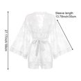 thumbnail image 2 of Vjnyvs Women's Dressing Gowns, Lace-up Nightgown, Satin Kimono Morning Robe Bridal Ladies Lace Trim Sexy Bathrobes Nightwear Bridesmaid Robes, 2 of 7