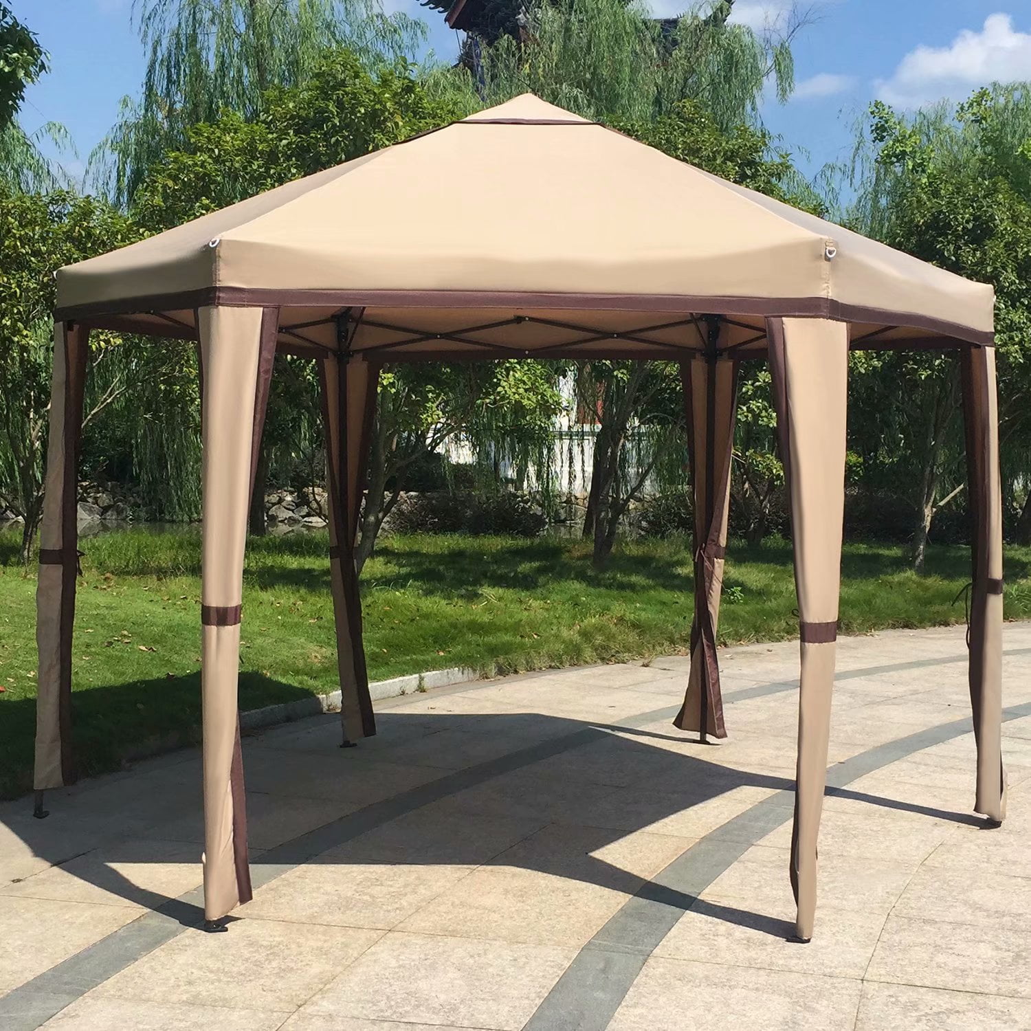 Kinbor 11 8 X 10 2 Outdoor Patio Iron Gazebo Canopy Garden