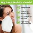 thumbnail image 5 of ForPro Premium Pure & Simple XL Facial Towels, Disposable Makeup Remover Dry Wipes, Ultra Soft Lint-Free Biodegradable Face Towels, 100% Vegan & Cruelty-Free, 50-Count, 5 of 8