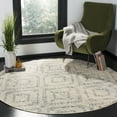 thumbnail image 2 of SAFAVIEH Adirondack Lecia Geometric Area Rug, Ivory/Light Blue, 8' x 8' Round, 2 of 6