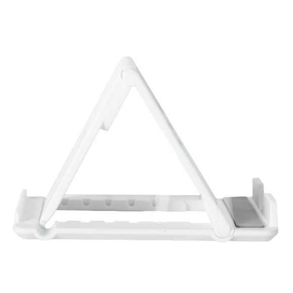 Base de plástico para funda de teléfono móvil, soporte portátil, soporte creativo para teléfono de escritorio, para smartphone y tableta (blanco)