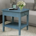 thumbnail image 3 of International Concepts Solid Wood Spencer Blue End Table, 3 of 12