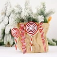 thumbnail image 5 of Walbest Christmas Candy Canes Lollipop Ornament, Plastic Candy Xmas Tree Hanging Ornament, Red and White Glittery Lollipop Christmas Holiday Party Decoration, 5 of 7