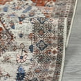 thumbnail image 4 of CAROMIO Area Rug Washable Rug Modern Bordered Area Rug for Living Room Contemporary Bedroom Rug Low Pile Anti-Slip Backing Indoor Carpet, 4' x 6' Brown, 4 of 7
