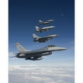 thumbnail image 2 of Four F-16s fly in formation during a training mission over Arizona Poster Print, 2 of 2