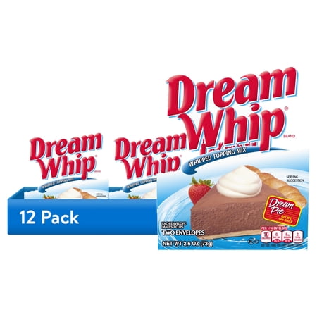 (12 pack) Dream Whip Whipped Topping Mix, 2 ct Packets