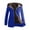 Blue, variant on Lindreshi Winter Coats for Women Clearance Medium Fashion Womens Warm Faux Coat Jacket Winter Leopard Long Sleeve Outerwear