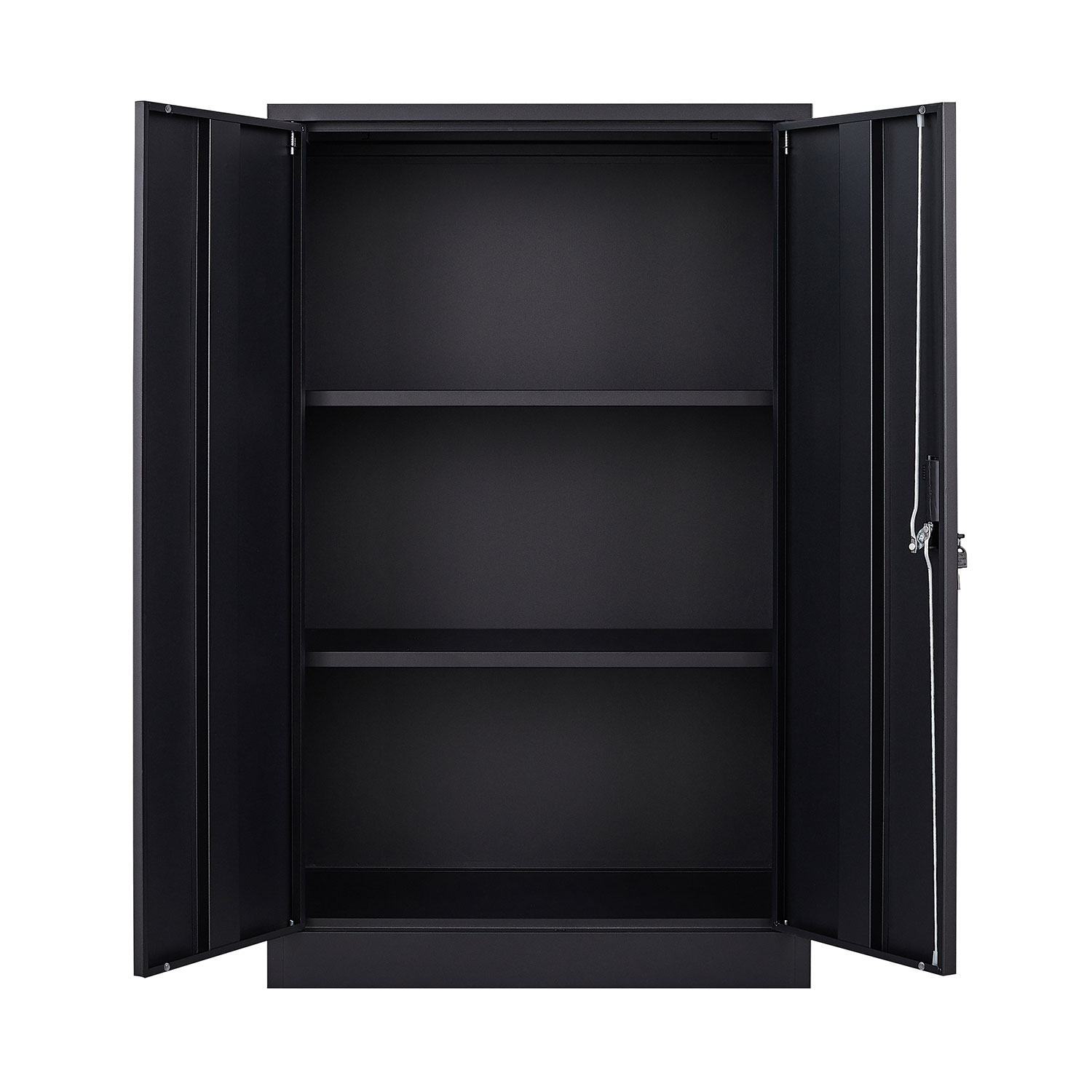 Metal Storage Cabinet with Locking Doors and Adjustable Shelf,Folding Filing Storage Cabinet,Rolling Storage Locker Cabinet for Home Office,School,Black - image 5 of 5