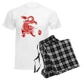 thumbnail image 6 of CafePress - Asian Dragon Men's Light Pajamas - Men's Light Loose Fit Cotton Pajama Set, 6 of 7
