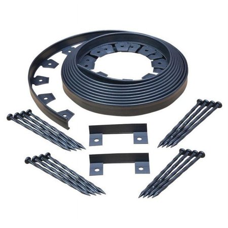 Dimex 3000-50-4 EasyFlex No-Dig Landscape Edging Kit, Black, 50' L, Each