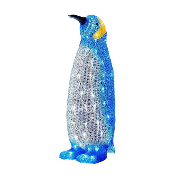Figura de pingüino con iluminación LED acrílica de pingüino con iluminación creativa de pingüino L