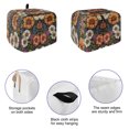 thumbnail image 5 of Toaster Cover 4 Slice, Vintage Flower Dustproof Bakeware Oven Protector with Top Hook, Cottagecore Blooms Spring Botanical Waterproof Small Kitchen Appliance Toasters Dust Cover, 12"x11"x8", 5 of 9