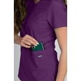 thumbnail image 2 of Medgear Celeste Women's Stretch Scrubs Set with Cross Over Neckline Top and Slim Leg Pants, 2 of 4