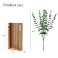 thumbnail image 5 of Maceta de pared de madera de Dahey con eucalipto artificial, 2 unidades, 5 of 5