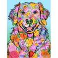 thumbnail image 1 of Golden Retriever - Best of Breed Flowers Design House Flag, 1 of 1