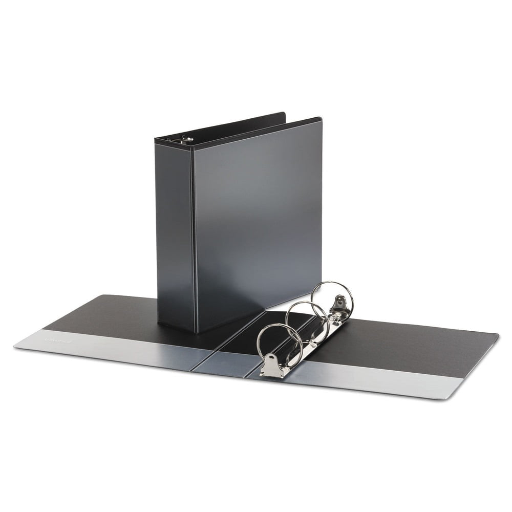 Universal UNV20991 Economy 3 in. Capacity 11 in. x 8.5 in. 3 Round Ring View Binder - Black