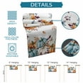 thumbnail image 7 of Table Runners 48 Inches Long Dress Scarves, Orange Blue Grey Fall Farmhouse Kitchen/Dining Table Runner, Short Coffee Tablerunners, Thanksgiving Pumpkins Botanical 13x48 Inch, 7 of 7