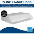 thumbnail image 2 of 24" Range Hood, Glacier, 300 CFM, 2 of 2