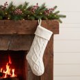thumbnail image 4 of Unique Bargains Durable Luxurious Cable-Knit Christmas Stocking White 18", 4 of 5