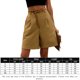 thumbnail image 2 of Pantalones Anchos Pantalones holgados para mujer Cintura elástica informal Forma de H Vacaciones Vacaciones (Beige XXL) Ygjytge para Mujer Beige T XL, 2 of 7