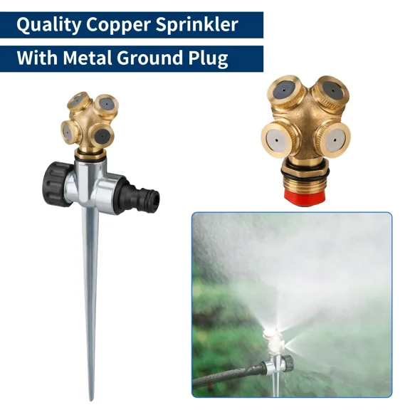 PURELY- Lawn Water Sprinkler System Auto Spray Grass Watering Rrigation Patio Garden Usa