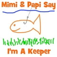 thumbnail image 2 of CafePress - Mimi & Papi Say I'm A Keeper Infant Bodysuit - Baby Light Bodysuit, Size Newborn - 24 Months, 2 of 4