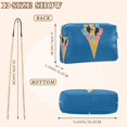 thumbnail image 4 of FORMRS Women Crossbody Purse with Chain Strap Vegan Leather Shoulder Handbag, Colorful Ice Cream Cat, 4 of 7