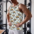 thumbnail image 5 of Rateoe Construction Vehicle Pattern Sleeveless Gym Shirt Muscle Tee Breathable Workout Shirt Slim-Fit Tank Quick Dry Fit Muscle Tank Top Bodybuilding Sleeveless T Shirt-Small, 5 of 7