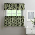 thumbnail image 2 of Funny Bigfoot Kitchen Curtains for Windows – Retro Forest Mountain Cabin Decor, Mythical Creature Window Drapes for Nature Lovers, Rustic Camping Themed Curtain Panels, 2 of 6