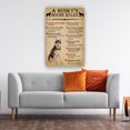 thumbnail image 4 of Husky Dog Wall Art House Rules Poster Living Room Decorative Prints For Bedroom Wall Canvas Painting Pictures for Bathroom Framed 24×36 in, 4 of 5