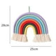thumbnail image 2 of Colgante de pared de arco iris, decoración de pared tejida de arco iris para niñas, guardería, dormitorio, sala de juegos, decoración de habitación de bebé, 2 of 5