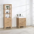 thumbnail image 5 of Leon 24" Bathroom Vanity in Fir Wood Brown with Composite top in Lightning White, 5 of 16