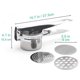 thumbnail image 5 of Spaetzle/press de acero inoxidable premium 3 insertos de tamiz esquí esquí Gafas de esquí, 5 of 5