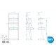 thumbnail image 2 of Mueble Librero con Estantes BRV Modelo BE 43-06, 2 of 3