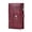 Red, variant on Women's Wallet RFID Blocking Trifold Ladies Travel Wallet Purse with Coin Zipper Pocket Brown