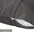 thumbnail image 4 of Sunbrella 20 in. Square Outdoor Throw Pillow (2-Pack) - Canvas Coal, 4 of 6