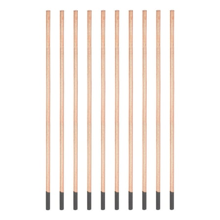 

Uxcell 5x355mm Copper Coated Gouging Carbon Gouging Rods Electrodes 10 Pack
