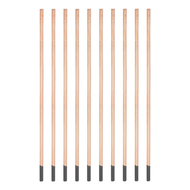 Unique Bargains 5x355mm Copper Coated Gouging Carbon Gouging Rods Electrodes 10 Pack