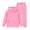 Pink, variant on KAUOD Youth Girls Fleece Jogging Set 22 Piece Zip up Cute Hoodies+soft Warm Wide Leg Sweatpants Outfits for Teen Kids
