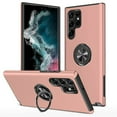 thumbnail image 4 of For Samsung Galaxy A25 5G Hybrid 360 Degree Rotatable Metal Invisible Ring Stand Holder Fit Magnetic Car Mount Slim Cover ,Xpm Phone Case [ Rose Gold ], 4 of 6
