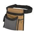 thumbnail image 2 of Cinturón portaherramientas, delantal de cintura, bolsa organizadora de herramientas, tela Oxford resistente al desgaste. caqui, 2 of 9