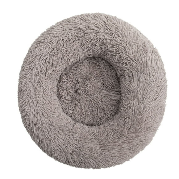 Xihbxyly Cómoda Cama para Perros, Forma Redonda para Acurrucarse, Borde Elevado para Apoyar La Cabeza y El Cuello, Relleno Suave para Aliviar Las Articulaciones, Ideal para Casa o de Viaje, Suave y D