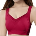 thumbnail image 1 of Timegard Bras for Women Wireless Lace Full Coverage High Support Comfy Everyday Bralette Solid Color, 1 of 5